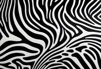 Zebra Print Pattern Illustration Digital Artwork Animal Fur Painting Background Design