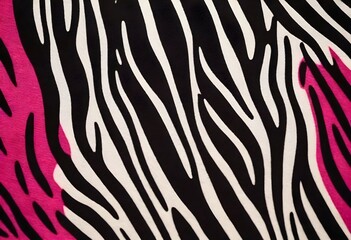 Zebra Print Pattern Illustration Digital Artwork Animal Fur Painting Background Design
