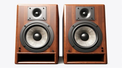 audio speaker isolated on white