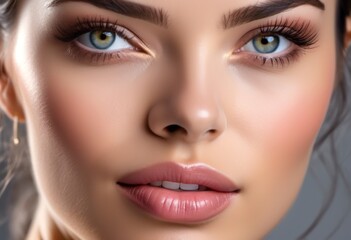 Naklejka premium A Portrait Of Breathtakingly Gorgeous, Exotic, Beautiful Woman. 