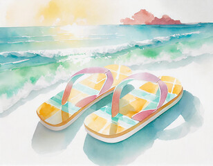 illustration of sandals