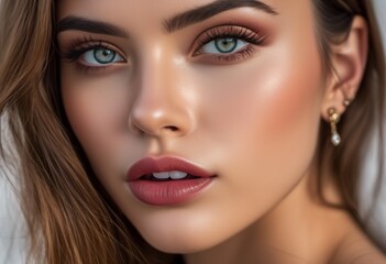 A Portrait Of Breathtakingly Gorgeous, Exotic, Beautiful Woman.
