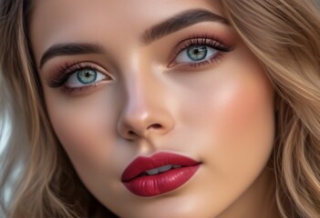 A Portrait Of Breathtakingly Gorgeous, Exotic, Beautiful Woman.
