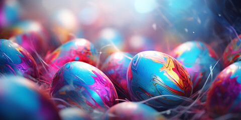 Easter abstract on a light background