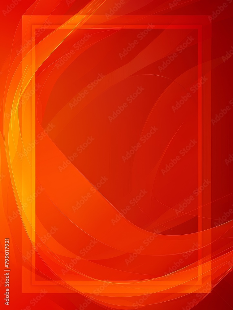 Sticker Vibrant red abstract waves on a dynamic background.