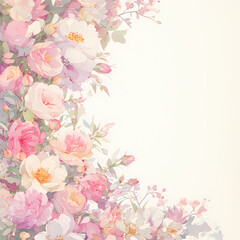 Elegant and Fresh Flower-Inspired Banner for Spring Seasonal Marketing Campaigns
