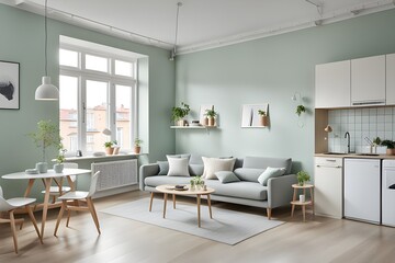 Fototapeta premium apartment with stylish design