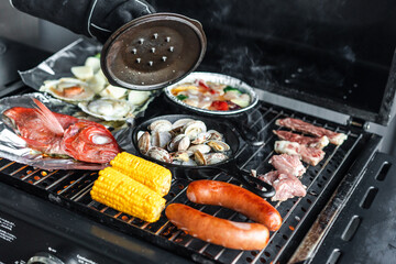 バーベキュー　BBQ　アウトドア