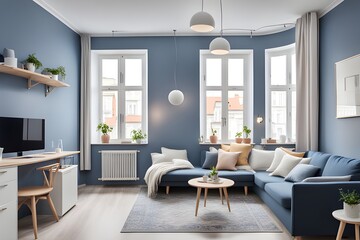 Fototapeta premium apartment with stylish design
