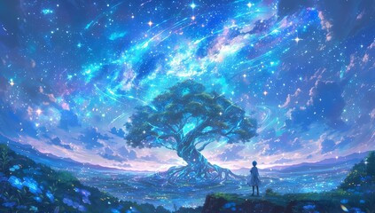 magical, tree, life, 