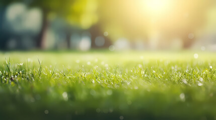 Spring green grass background