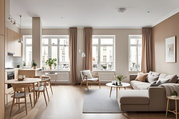 Fototapeta premium apartment with stylish design