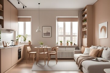 Fototapeta premium apartment with stylish design