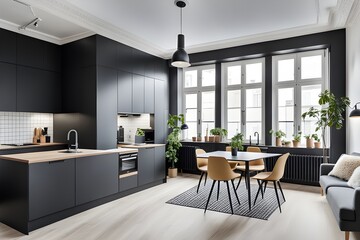 Fototapeta premium apartment with stylish design