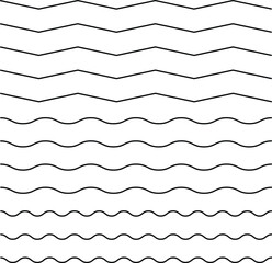 wavy lines seamless pattern background eps 10.