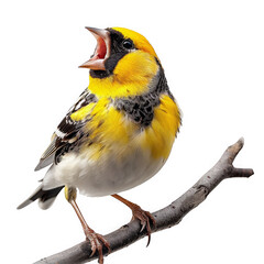 American Goldfinch, Vibrant Songbird Perched on a Branch
