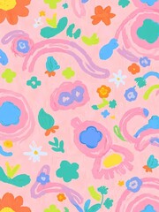 Naklejka na ściany i meble colorful abstract wallpaper pattern background