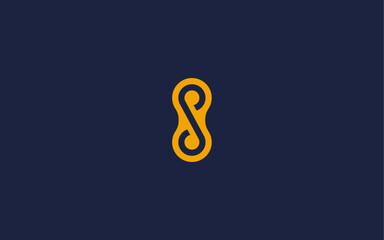 letter s with infinity logo icon design vector design template inspiration