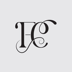 Initial letter FC logo design creative modern symbol icon monogram