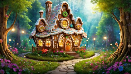 Obraz premium fairy tale house