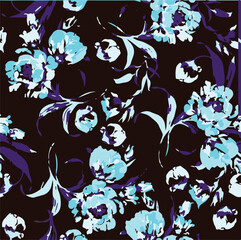 Big flower pattern,Ethnic pattern with flower,ghraphical floral pattern,vector illustration