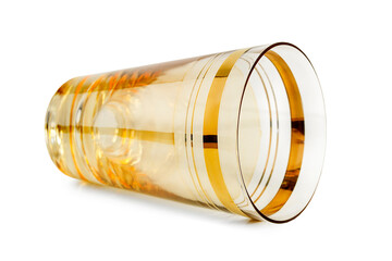Golden glass isolated