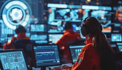 An emergency response team practices rapid recovery protocols in a simulated cyber attack scenario, keeping their data defense skills sharp and ready, business concept