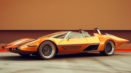 futuristic sports car
