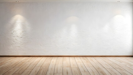 empty white room with spotlights wallpaper AI generated