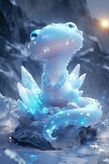 Cute salamander character