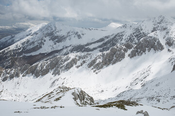 A beautiful landscape in the Natural reserve of Sirente-Velino mountains, Abruzzo region, Italy