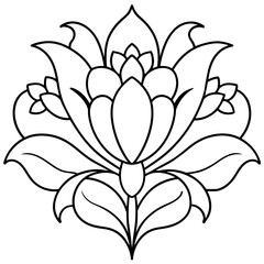 T-shirt Design Vector Art nouveau floral illustrations - vector design - vector art - premium vector - latest vector design and illustration