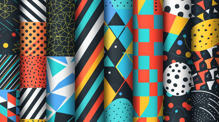 geometric patterns collection sport