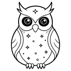 T-shirt Design Vector Cosmic owl Galaxy eyes - vector design - vector art - premium vector - latest vector design and illustration