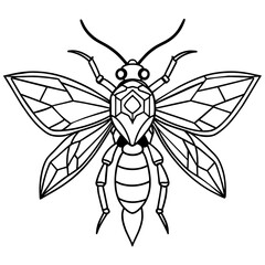 T-shirt Design Vector Digital Cybernetic led insect wings  - Vector - Vector art - Vector illustration - Vector design - Latest Vector - Premium Vector - Vector pro - Premium illustration