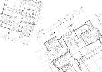 Floor plan designed building on the drawing.