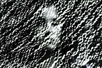 white noise pattern with unsharp face in the center, waving distortion, black and white, glitch art, illustration // ai-generated 