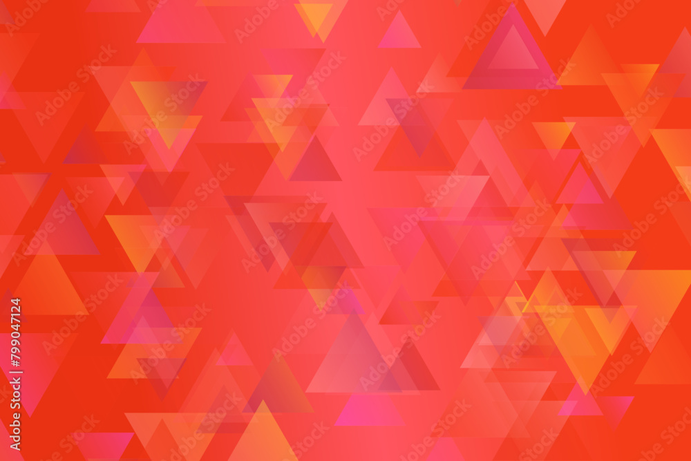 Poster gradient geometrical triangle web background - chaotic abstract vector graphic with triangles