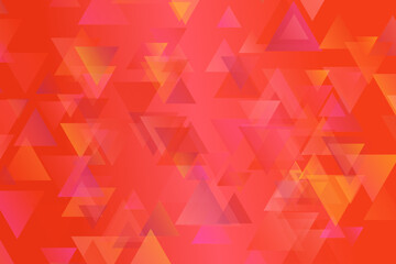 Gradient geometrical triangle web background - chaotic abstract vector graphic with triangles