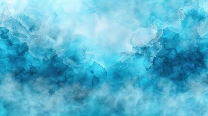 Abstract blue watercolor background.