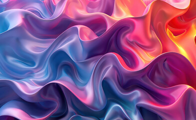 Obraz premium Colorful Background With Wavy Design