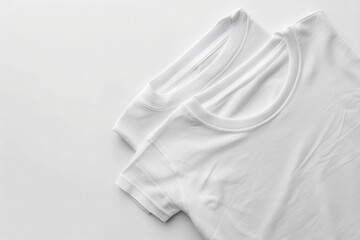 pressed t-shirts on a white background