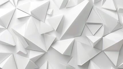 Obraz premium White Wall With Many White Shapes