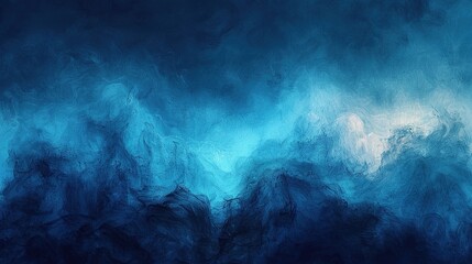 Abstract blue and white painted background with an interesting rough texture.