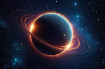 Obraz premium Microparticles abstract background. Abstract space particles background space for text.