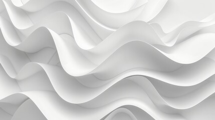 Obraz premium Close Up of a White Wall With Wavy Lines