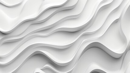 White Wall With Wavy Lines