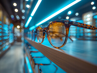 sunglasses on the table