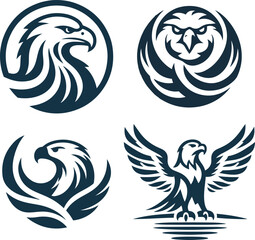 set of Eagales, Vector Illustration Eagale icons