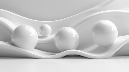 Group of White Balls on Table